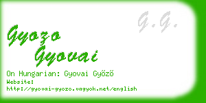 gyozo gyovai business card