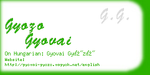 gyozo gyovai business card